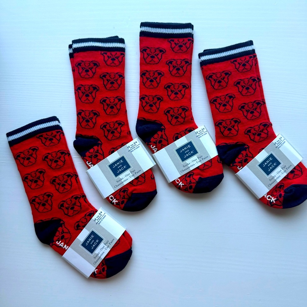 4 pairs Janie & Jack socks NWT